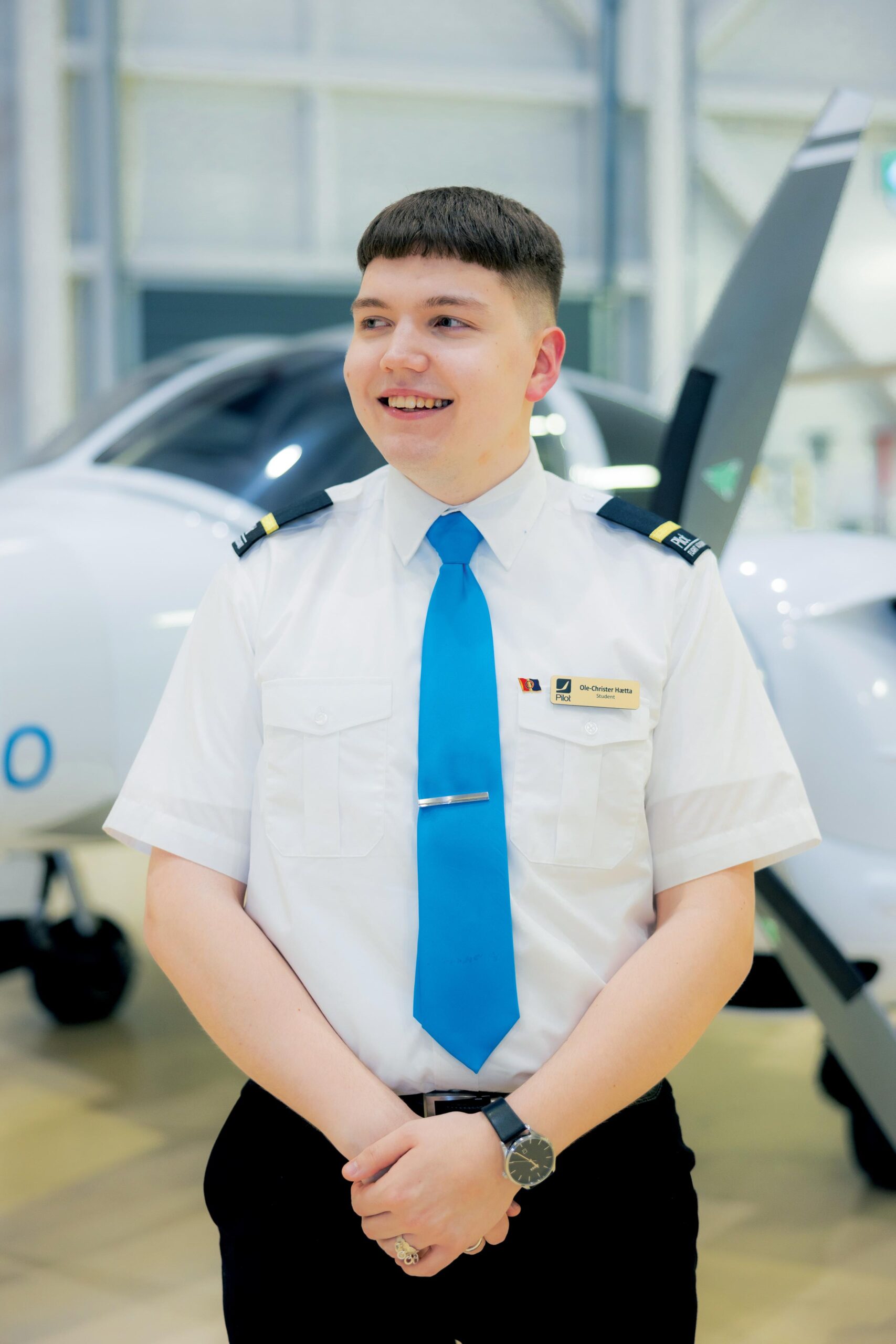 Pilot Flight Academys lea bággu unifoarpmain gárvodit. Ole-Christer rahča ain veaháš dasa hárjánit. Govven: Niels Ovllá Oskal Dunfjell
